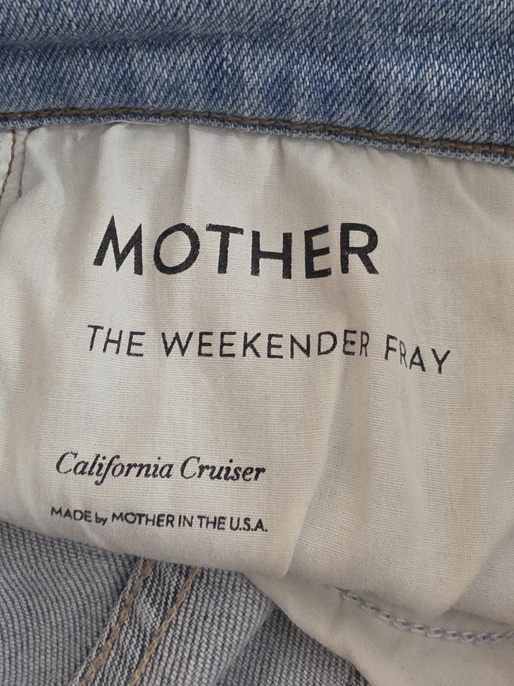 MOTHER The Weekender Fray California Cruiser High Rise Raw Hem Flare Womens 28 - Picture 12 of 15